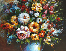 Reproduksjon, Flowers In Vase, thumb. Bilde.