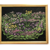 Originalmaleri av munnmaler Sigrid Slora. Blomstermotiv. Bilde.