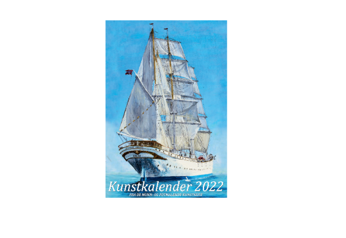 Kunstkalender 2022 maleri av Statsraad lehmkuhl